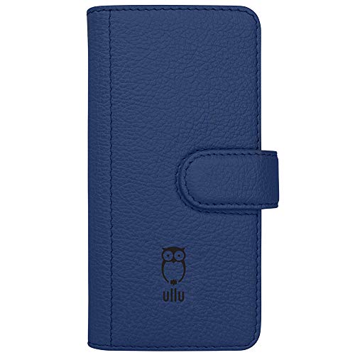 ullu Premium Lederhülle für iPhone XS Max, Blauer Stahl von ullu