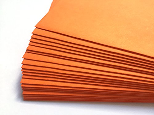 50 Briefumschläge, C6, orange, von ELCO, C6 = 162 x 114 mm, mit Abziehstreifen, 100 g/qm, Kuverts von umschlag-discount