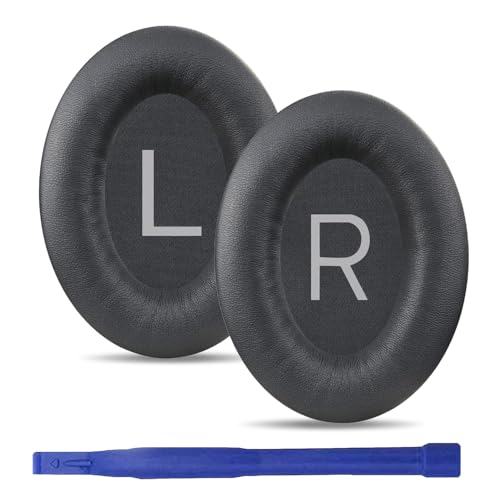umvowuxa Ersatz-Ohrpolster für Bose QuietComfort 45 (QC45)/QuietComfort SE (QC SE)/Quiet Comfort kabellose Kopfhörer, Ohrpolster mit weicherem Proteinleder und Memory-Schaum (grau) von umvowuxa