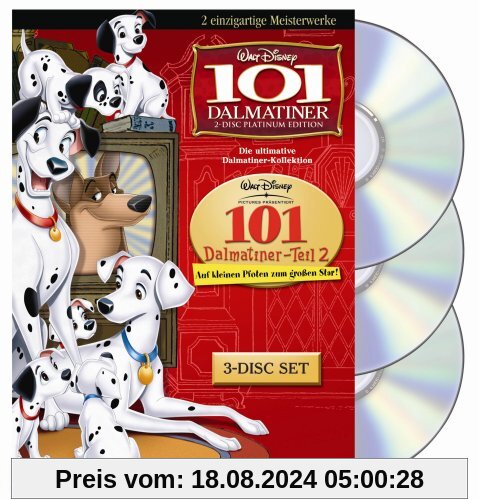 101 Dalmatiner - Die ultimative Dalmatiner-Collection (Doppelpack) [3 DVDs] von unbekannt