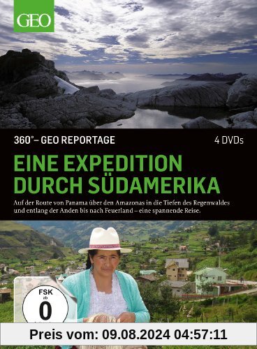 360 Grad - GEO Reportage: Eine Expedition durch Südamerika [4 DVDs] von unbekannt