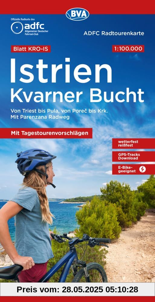 ADFC-Radtourenkarte KRO-IS Istrien Kvarner Bucht, mit Tagestourenvorschlägen, 1:100.000, reiß- und wetterfest, E-Bike geeignet, GPS-Tracks Download: ... Pula, von Pore¿ bis Krk. Mit Parenzana Radweg ADFC-Radtourenkarte KRO-IS Istrien Kvarner Bucht, mit Tagestourenvorschlägen, 1:100.000, reiß- und wetterfest, E-Bike geeignet, GPS-Tracks Download: ... Pula, von Pore¿ bis Krk. Mit Parenzana Radweg von unbekannt