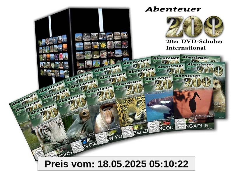 Abenteuer Zoo - Internationale Zoos - 20er DVD-Schuber von unbekannt
