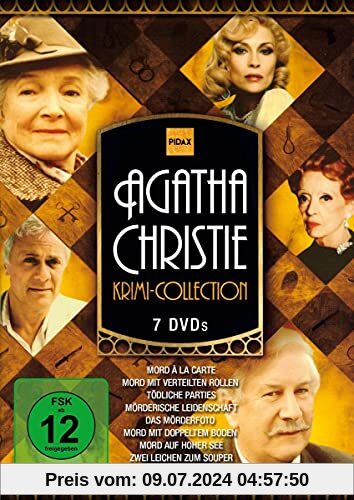 Agatha Christie Krimi-Collection / Acht spannende Agatha Christie-Krimis mit Starbesetzung (Pidax Film-Klassiker) [7 DVDs] von unbekannt