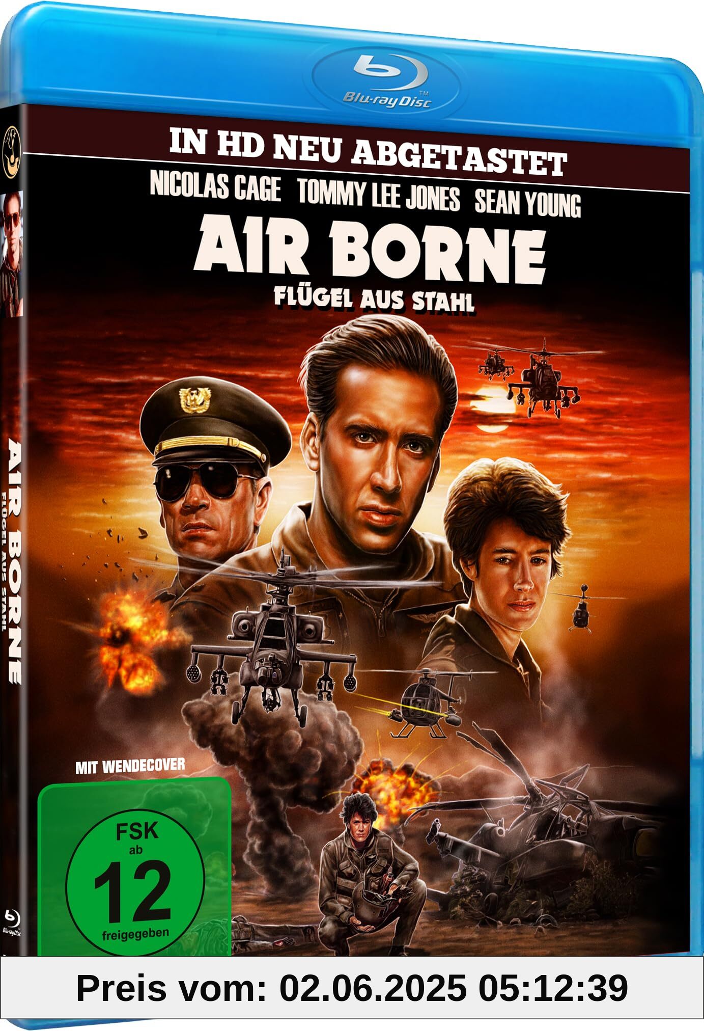 Air Borne - Flügel aus Stahl (OT: Fire Birds) Nerventreibender Action-Thriller mit Nicolas Cage, Tommy Lee Jones und Sean Young [Blu-ray] von unbekannt
