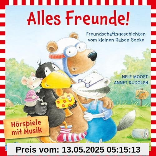 Alles Freunde! (Der kleine Rabe Socke): Freundschaftsgeschichten vom kleinen Raben Socke: 1 CD von unbekannt