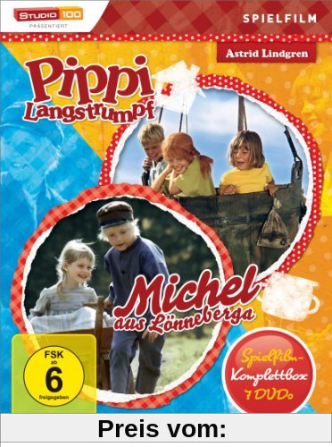 Astrid Lindgren: Pippi Langstrumpf / Michel aus Lönneberga - Spielfilm-Komplettbox [7 DVDs] von unbekannt