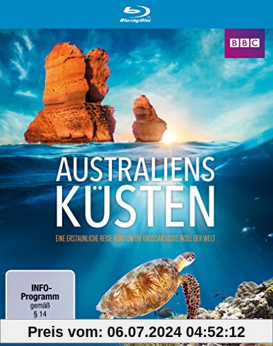 Australiens Küsten - Eine erstaunliche Reise rund um die großartigste Insel der Welt [Blu-ray] von unbekannt