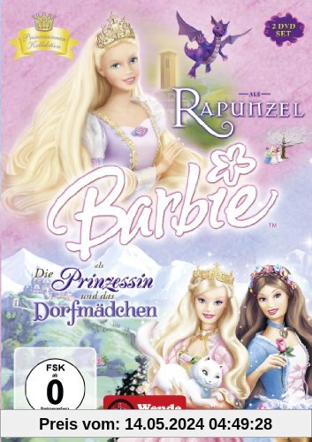 Barbie als: Rapunzel / Barbie als Die Prinzessin und das Dorfmädchen [2 DVDs] von unbekannt