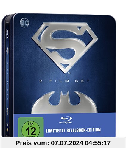 Batman Superman Anthology – 9 Film Set (limitierte Tin-Box Edition) (exklusiv bei Amazon.de) [Blu-ray] [Limited Edition] von unbekannt