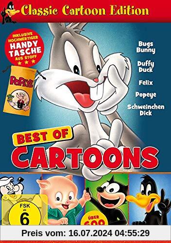 Best Of Cartoons (Duffy Duck - Bugs Bunny - Popeye - Schweinchen Dick - Felix) 3 DVDs & Handytasche von unbekannt