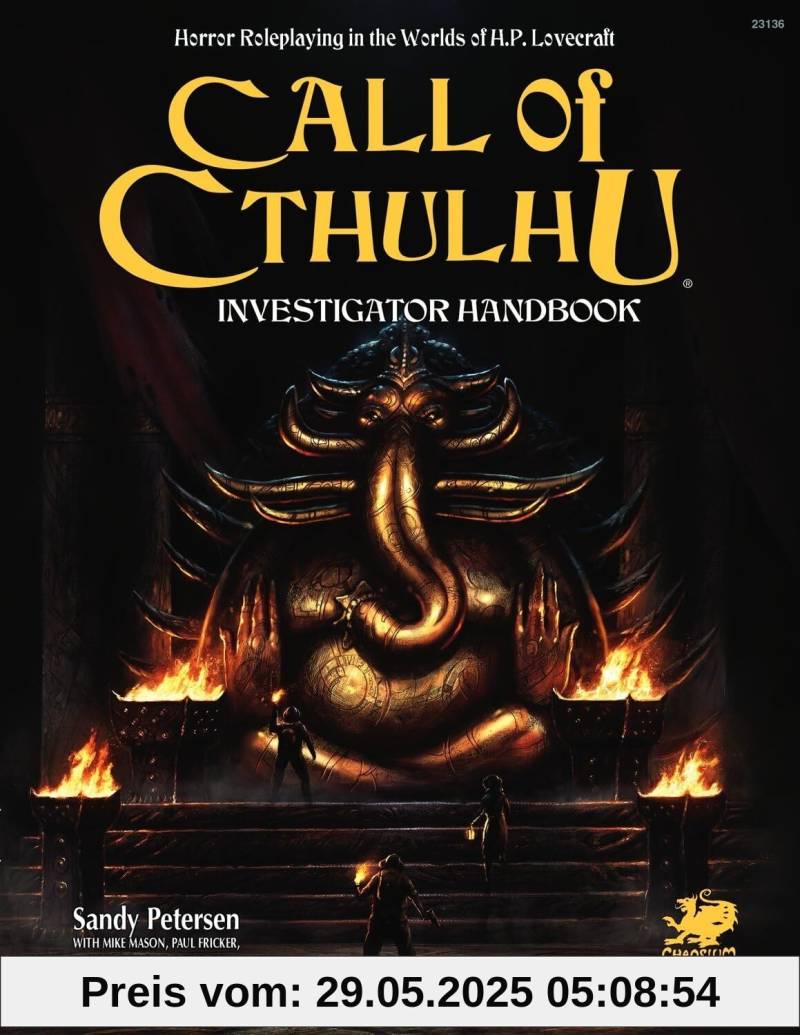 Call of Cthulhu Investigator Handbook (Call of Cthulhu Roleplaying) von unbekannt