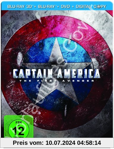 Captain America - The First Avenger (+ Blu-ray + DVD + Digital Copy) (Steelbook, exklusiv bei Amazon.de) [Blu-ray 3D] von unbekannt