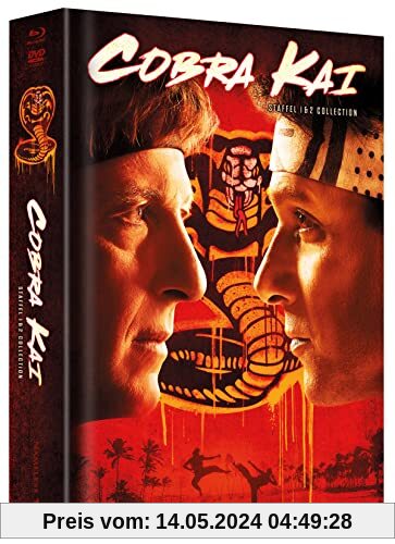 Cobra Kai - Staffel 1 & 2 - Mediabook - Limited Edition auf 500 Stück - 8 Disc-Edition (+ 4 DVDs) [Blu-ray] von unbekannt