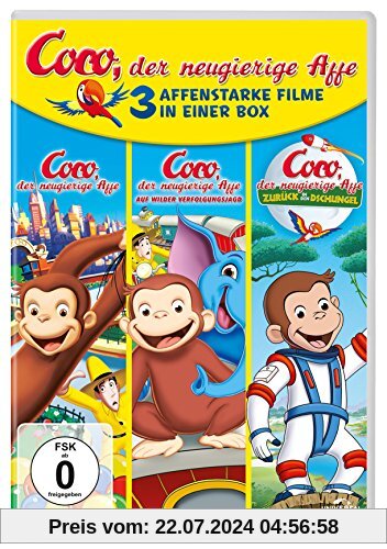 Coco, der neugierige Affe – 3 affenstarke Filme in einer Box [3 DVDs] von unbekannt