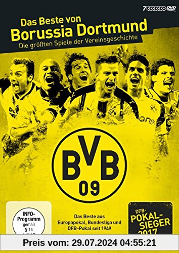 Das Beste von Borussia Dortmund - Die größten Spiele der Vereinsgeschichte - DFB Pokal 2017-Edition (7 DVDs) von unbekannt