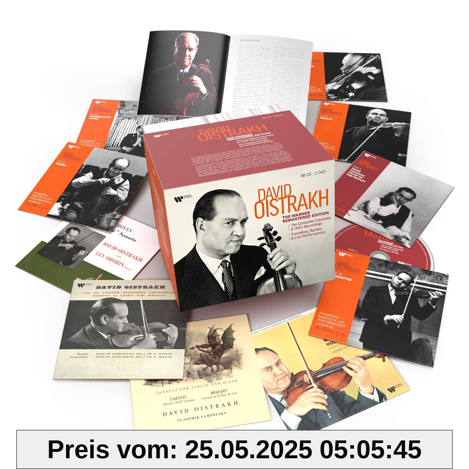 David Oistrach: The Warner Remastered Edition (58CDs & 3 DVDs) von unbekannt