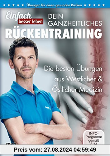 Dein ganzheitliches Rückentraining – Die 25 besten Übungen gegen Rückenschmerzen: DVD mit Rückenübungen, für jedes Alter und Fitnesslevel von unbekannt