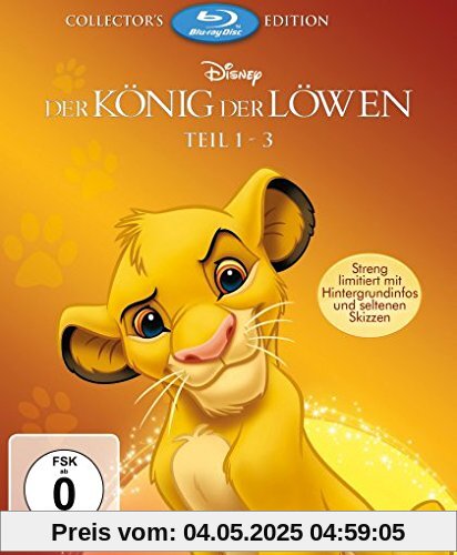 Der König der Löwen 1-3 - Trilogie - Digibook [Blu-ray] von unbekannt