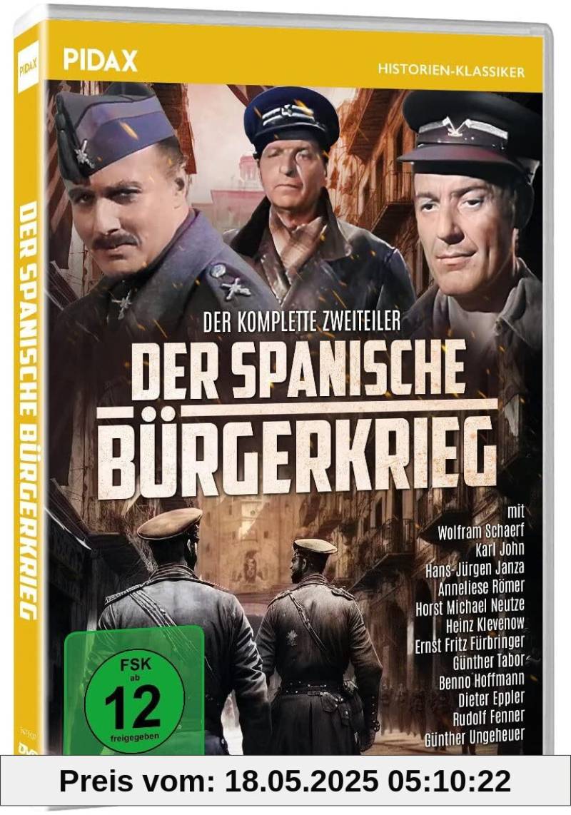 Der spanische Bürgerkrieg / Der komplette Zweiteiler mit Starbesetzung / Kriegs Doku über Politische Intrigen und historische Wendepunkte 1936 (Pidax Historien-Klassiker) von unbekannt
