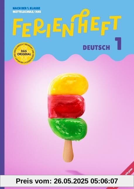 Deutsch Ferienhefte - 5. Schuljahr: Ferienheft Deutsch 1. Klasse MS/AHS - Nach der 1. Klasse MS/AHS - Ferienheft mit eingelegten Lösungen Deutsch Ferienhefte - 5. Schuljahr: Ferienheft Deutsch 1. Klasse MS/AHS - Nach der 1. Klasse MS/AHS - Ferienheft mit eingelegten Lösungen von unbekannt