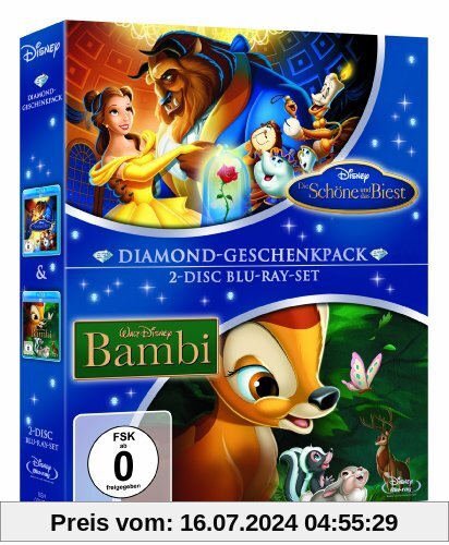 Die Schöne und das Biest / Bambi - Diamond-Geschenkpack [Blu-ray] von unbekannt