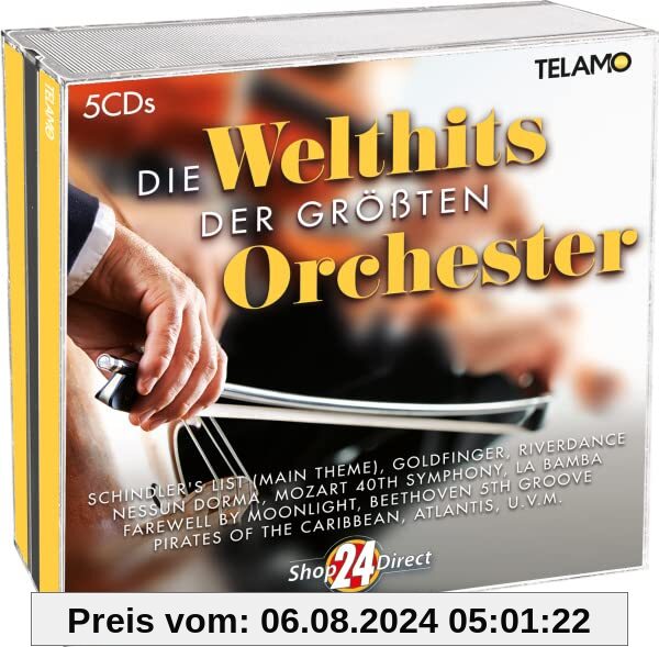 Die Welthits der größten Orchester - 5 CD von unbekannt