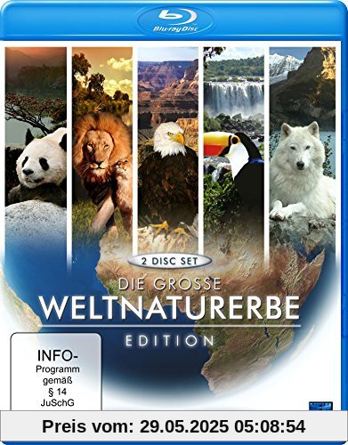 Die große Weltnaturerbe Edition (2 Disc Set) [Blu-ray] von unbekannt