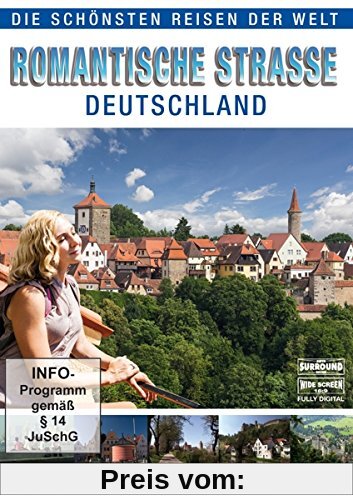 Die schönsten Reisen der Welt - Romantische Strasse - Deutschland (Der DVD-Reiseführer) von unbekannt