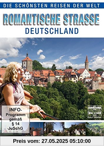 Die schönsten Reisen der Welt - Romantische Strasse - Deutschland (Der DVD-Reiseführer) von unbekannt