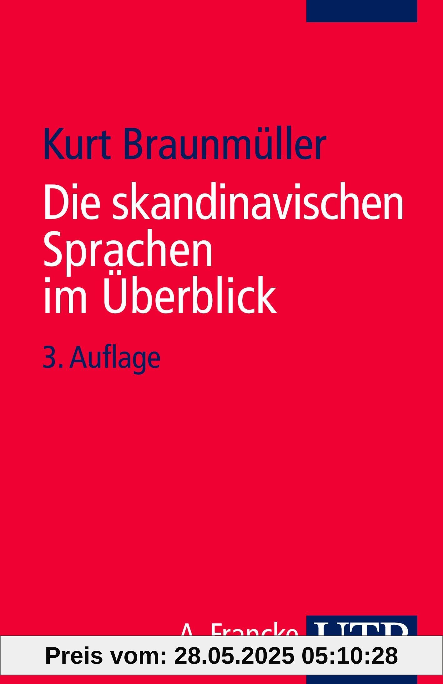 Die skandinavischen Sprachen im Überblick (Uni-Taschenbücher S) von unbekannt