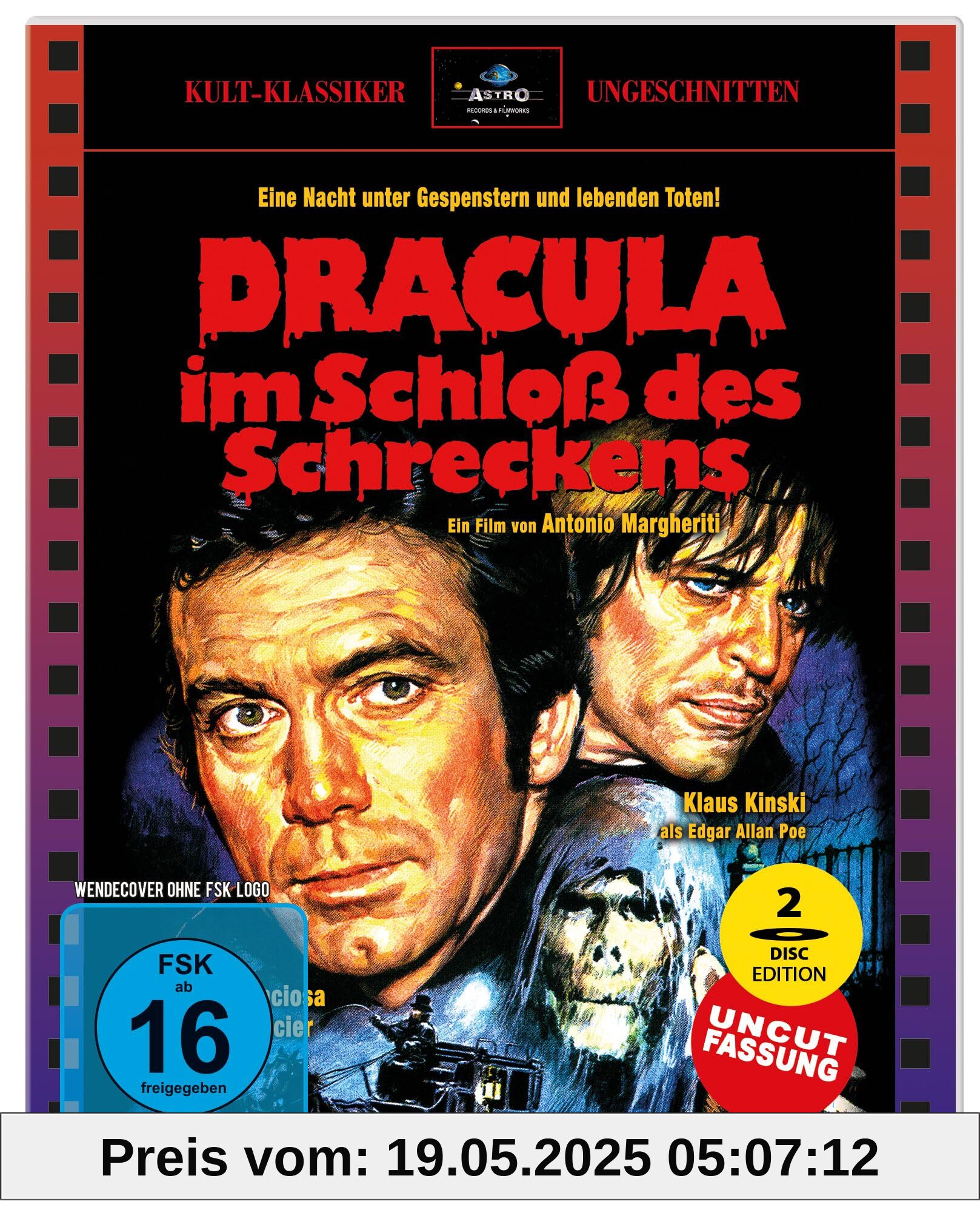 Dracula im Schloß des Schreckens - 2 Blu-rays (Langfassung + Kinofassung) - Astro Design (limitiert auf 500 Stck. in Full Sleeve Scanavo-Box) von unbekannt