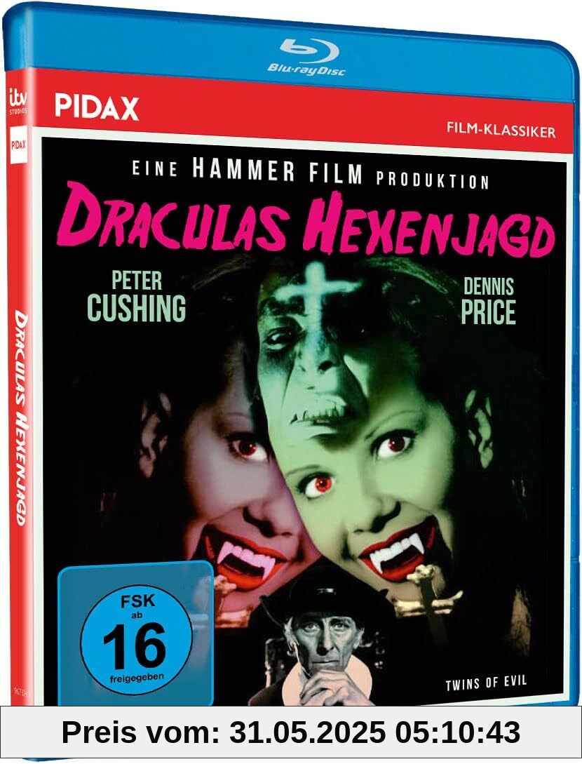 Draculas Hexenjagd (Twins of Evil) Kult Horrorfilm mit Starbesetzung aus den legendären Hammer Film Studios - Ein Meisterwerk aus Dracula Vampir und Hexen Motiven [Blu-Ray] von unbekannt
