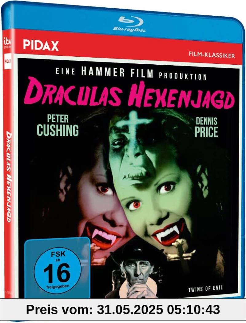 Draculas Hexenjagd (Twins of Evil) Kult Horrorfilm mit Starbesetzung aus den legendären Hammer Film Studios - Ein Meisterwerk aus Dracula Vampir und Hexen Motiven [Blu-Ray] von unbekannt