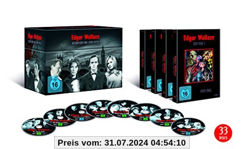 Edgar Wallace Gesamtedition (1959-1972) [33 DVDs] von unbekannt