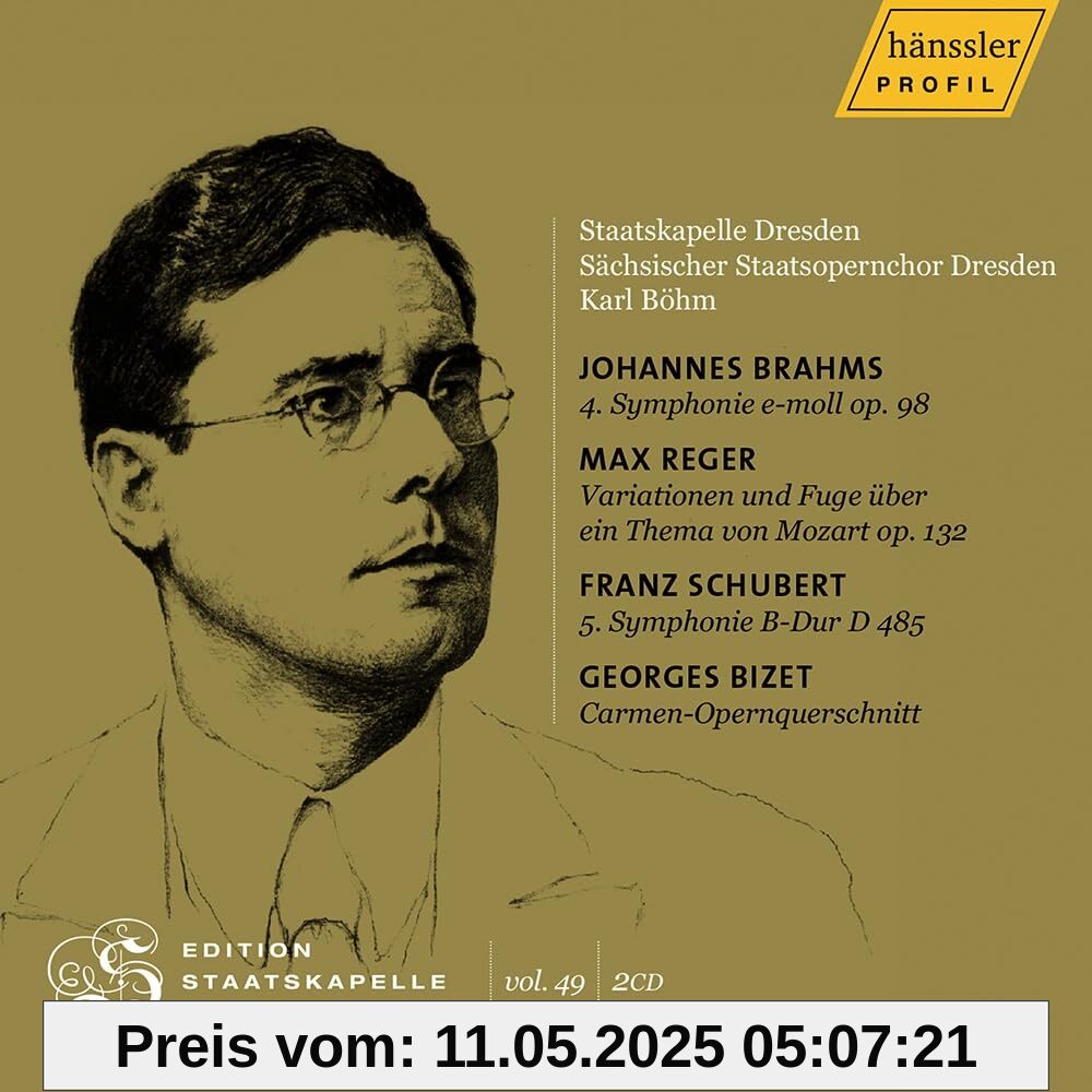 Edition Staatskapelle Dresden Vol. 49 - Karl Böhm Edition Staatskapelle Dresden Vol. 49 - Karl Böhm von unbekannt