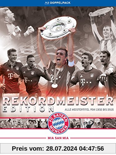 FC Bayern München - Rekordmeister Edition - Alle Titel von 1932 bis 2016 [Blu-ray] von unbekannt