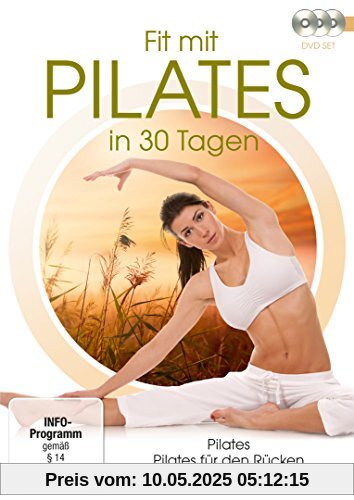 Fit mit Pilates in 30 Tagen [3 DVDs] von unbekannt