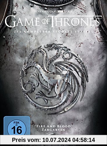 Game of Thrones Staffel 6 - Digipack + Bonusdisc (exklusiv bei Amazon.de) [Limited Edition] [6 DVDs] von unbekannt