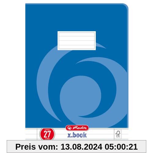 Herlitz 340273 Heft A4, 32 Blatt, Lineatur 27, FSC Mix, 20 Stück von unbekannt