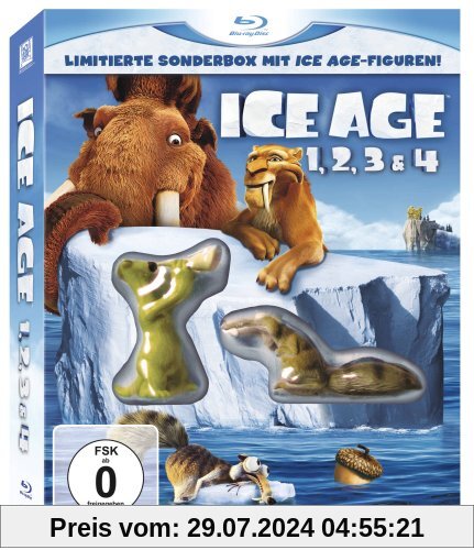 Ice Age 1-4 Boxset inkl. Ice Age-Figuren [Blu-ray] von unbekannt