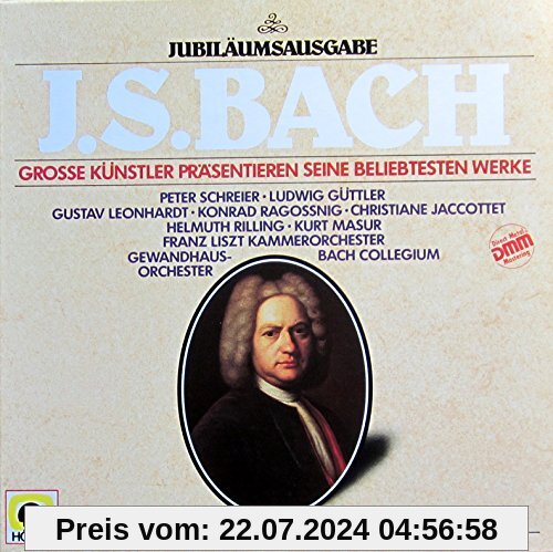 J.S. Bach-Jubiläumsausgabe (Grosse Künstler präsentieren seine beliebtesten Werke) [Vinyl Schallplatte] [3 LP Box-Set] von unbekannt