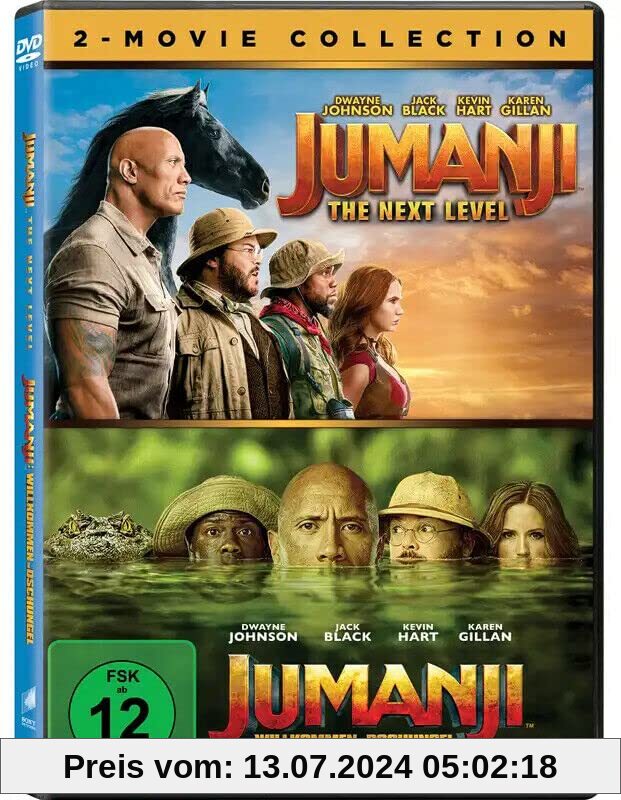 Jumanji: The Next Level / Jumanji: Willkommen im Dschungel (2-Movie-Collection) - DVD von unbekannt