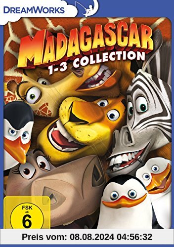 Madagascar 1-3 [3 DVDs] von unbekannt