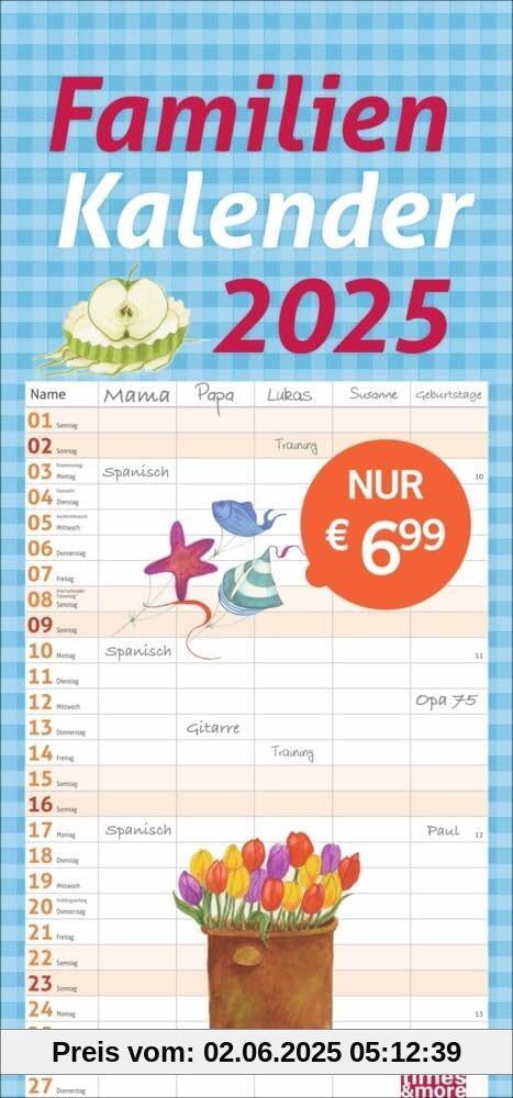 Maren Schaffner Calendrier familial 2025 : beau calendrier familial, conçu avec amour par la célèbre graphiste, calendrier mural pour famille, décoratif et pratique ! times&more (planificateur Maren Schaffner Calendrier familial 2025 : beau calendrier familial, conçu avec amour par la célèbre graphiste, calendrier mural pour famille, décoratif et pratique ! times&more (planificateur von unbekannt