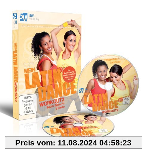 Mein Latin Dance Workout 2 - Bauch, Beine, Po & Cardio (Feier dich fit mit Reggaeton, Lambada, Cumbia & Latin House) [2 DVDs] von unbekannt