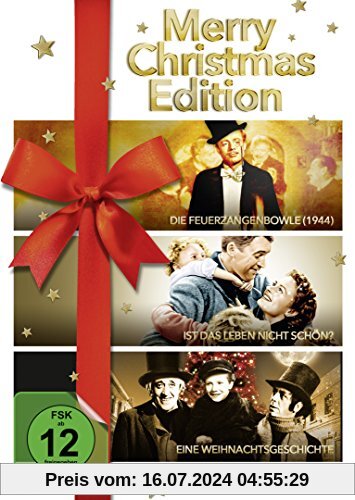 Merry Christmas Edition ( Die Feuerzangenbowle / Ist das Leben nicht schön ? / Eine Weihnachtsgeschichte ) [3 DVDs] von unbekannt