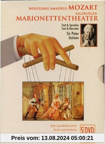 Mozart - Salzburger Marionettentheater / Die Zauberflöte / Don Giovanni / Die Entführung aus dem Serail / Le Nozze di Figaro / Cosi fan Tutte - Box [5 DVDs] von unbekannt