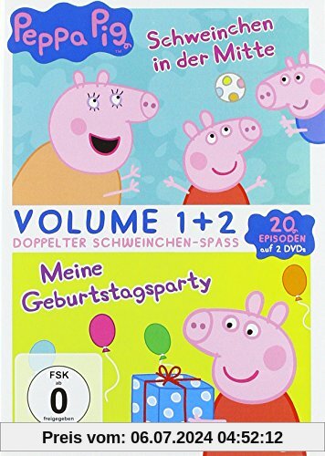 Peppa Pig Doppelpack - Schweinchen in der Mitte & Meine Geburtstagsparty [2 DVDs] von unbekannt