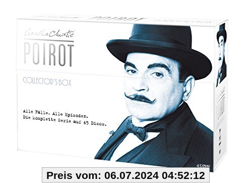 Poirot - Collector's Box im Schmuckkarton (exklusiv bei Amazon.de) [Limited Collector's Edition] [45 DVDs] von unbekannt